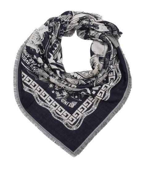 gucci silk blind love scarf